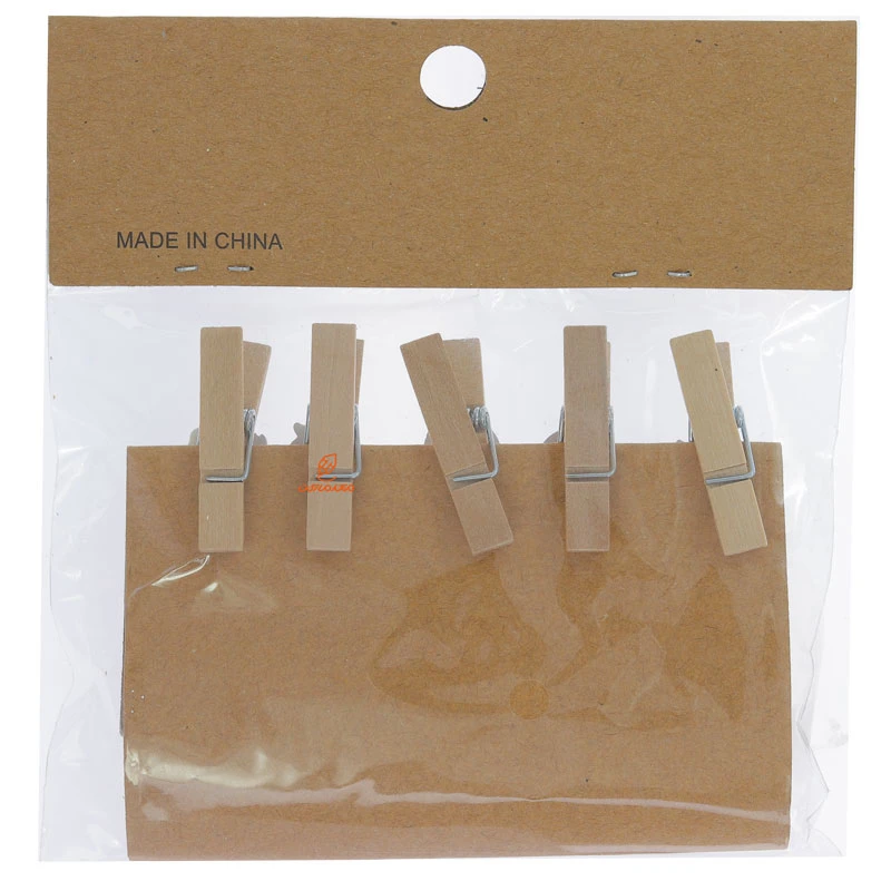 گیره چوبی فانتزی 10 عددی طرح گربه های چاق WOODEN CLIP (3)