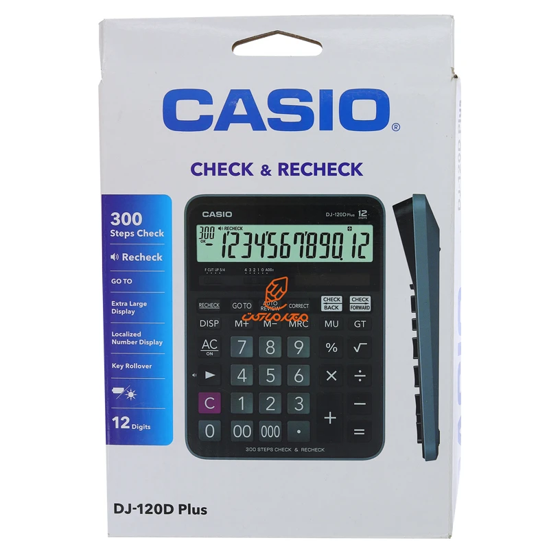 ماشین حساب رومیزی 12 رقم مدل DJ-120D PLUS کاسیو CASIO (2)