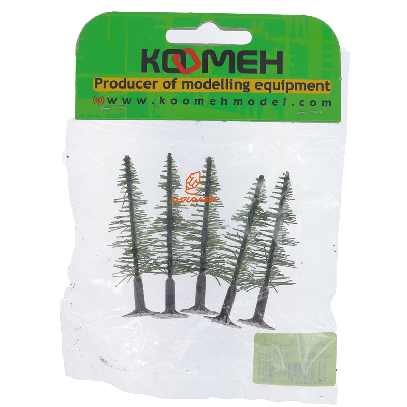 ماکت درخت کاج پایه دار خشک 5 عددی کومه1 (3)