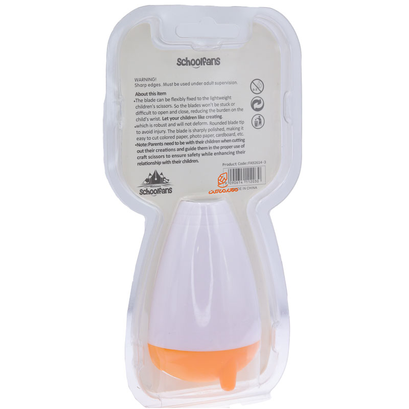 قیچی فانتزی غلاف دار طرح سگ نارنجی 2614 اسکول فنس SCHOOLFANS (3)