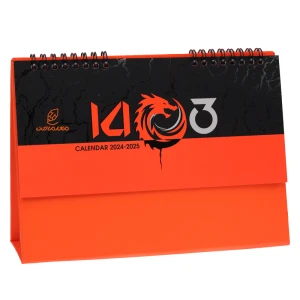 تقویم رومیزی 1403 طرح نارنجی اژدها کیا