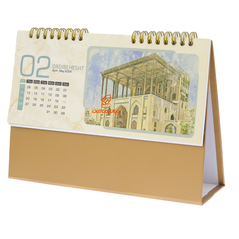 تقویم رومیزی 1403 طرح نارنجی اژدها کیا (4)