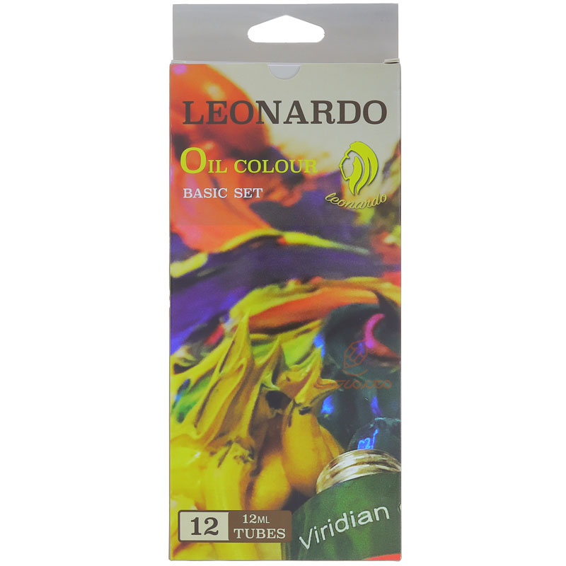 رنگ روغن 12 رنگ لئوناردو