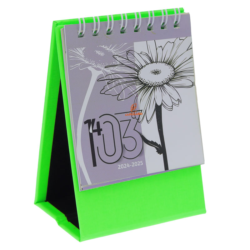 تقویم رومیزی 1403 سبز مدل یونیک کلیپس CLIPS