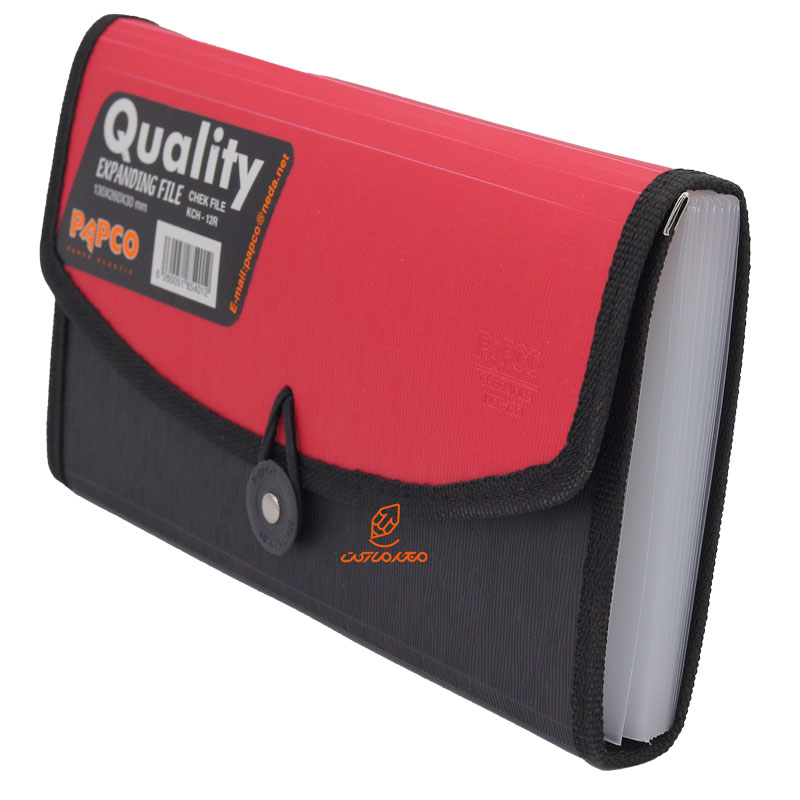 آلبوم چک طلقی قرمز مدل 12R پاپکو PAPCO (6)