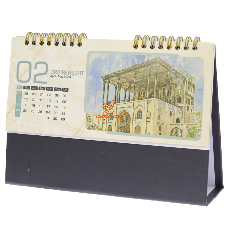 تقویم رومیزی 1403 طرح مشکی اژدها کیا (1)