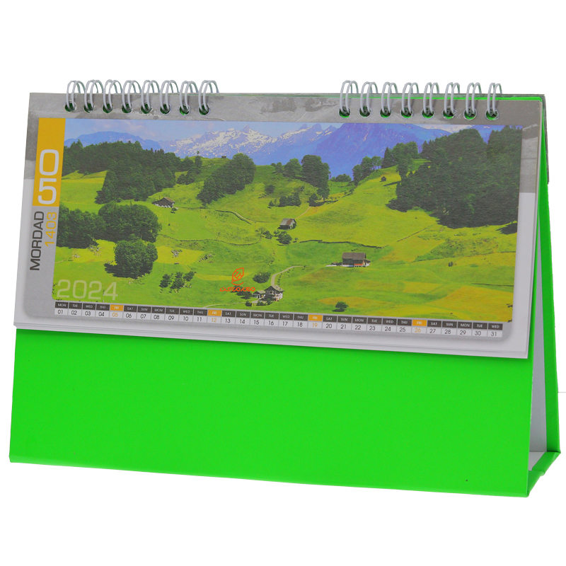 تقویم رومیزی 1403 مدل اسپات سبز کیا (1)