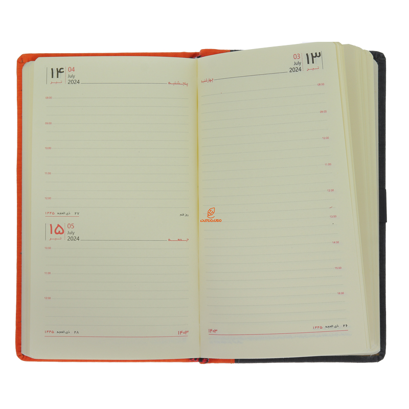 سالنامه (سررسید) 1403 مدل اروپایی ذغالی کیا (5)