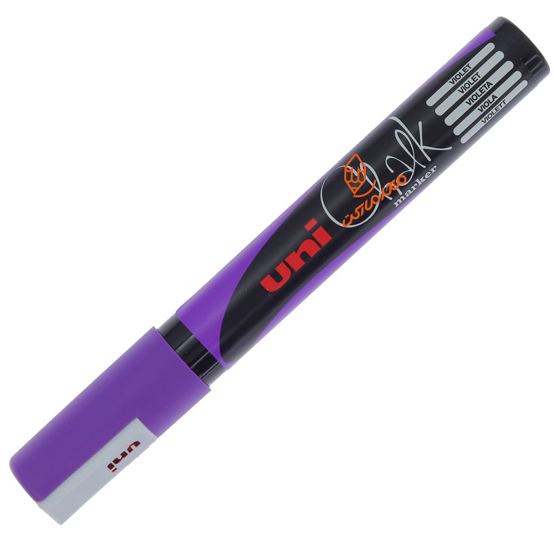 ماژیک گچی 5 میل بنفش یونی UNI (2)