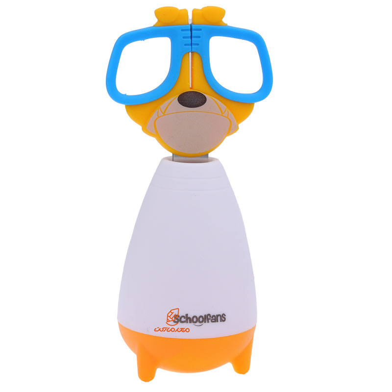 قیچی فانتزی غلاف دار طرح سگ نارنجی 2614 اسکول فنس SCHOOLFANS (4)