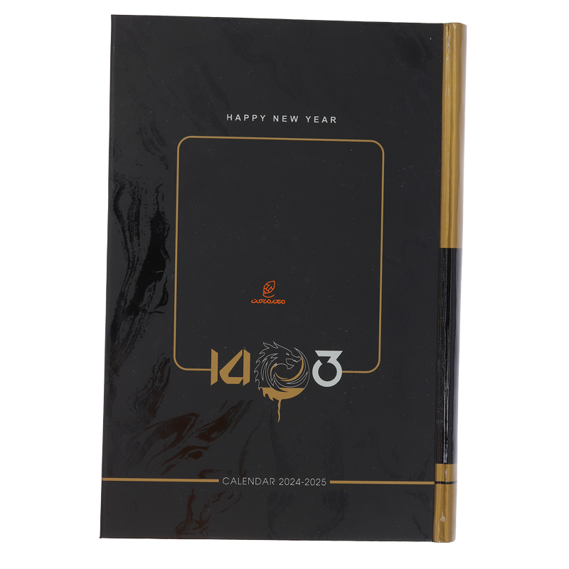 سالنامه (سررسید) 1403 رقعی مدل پارمیس مشکی کیا