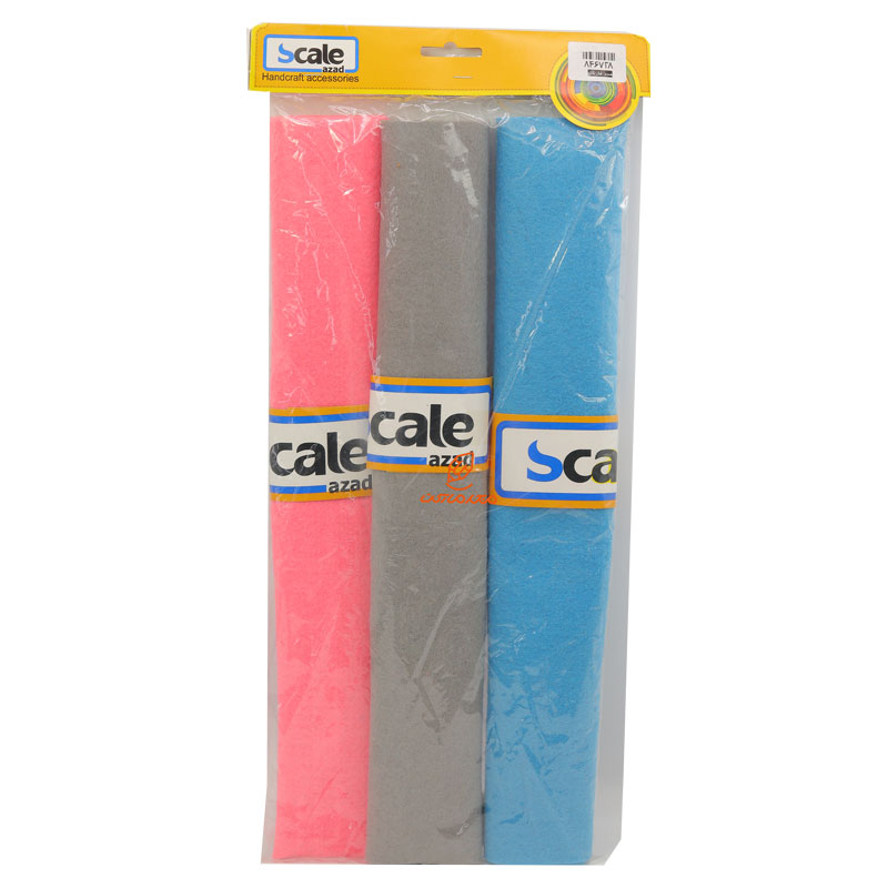 نمد A3 رنگ روشن به همراه لوازم اسکیل SCALE