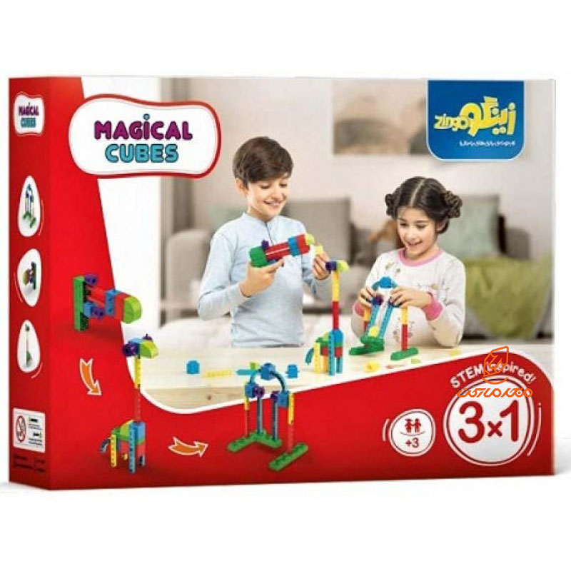 بازی فکری مکعب های جادویی 1*3 22 قطعه زینگو