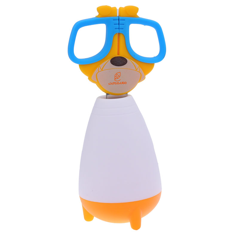 قیچی فانتزی غلاف دار طرح سگ نارنجی 2614 اسکول فنس SCHOOLFANS (5)