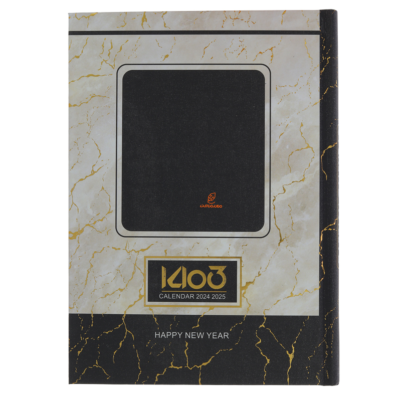 سالنامه (سررسید) 1403 مدل پارمیس سفید طلایی کیا