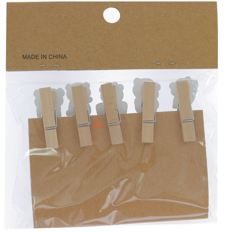 گیره چوبی فانتزی 10 عددی طرح پاندا WOODEN CLIP (3)