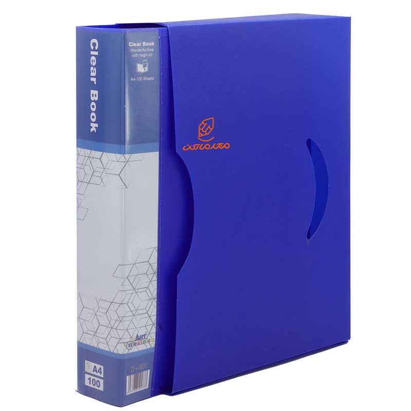 کلربوک 100 برگ قاب دار مدل 507 آبی آرت نگین (4)