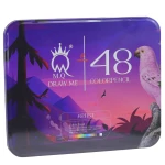 مداد رنگی 48 رنگ آرتیست جعبه فلزی طرح گنجشک ام کیو MQ (2)