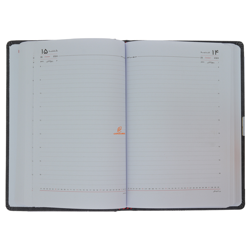 سالنامه (سررسید) 1403 مدل ترمو کارینا قهوه ای کیا (3)