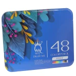 مداد رنگی 48 رنگ آرتیست جعبه فلزی طرح برگ ام کیو MQ (2)