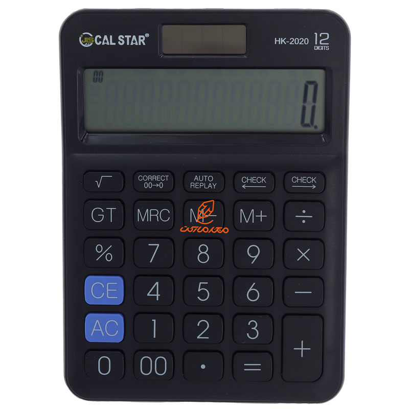 ماشین حساب رومیزی 12 رقم مشکی HK2020 کال استار CAL STAR