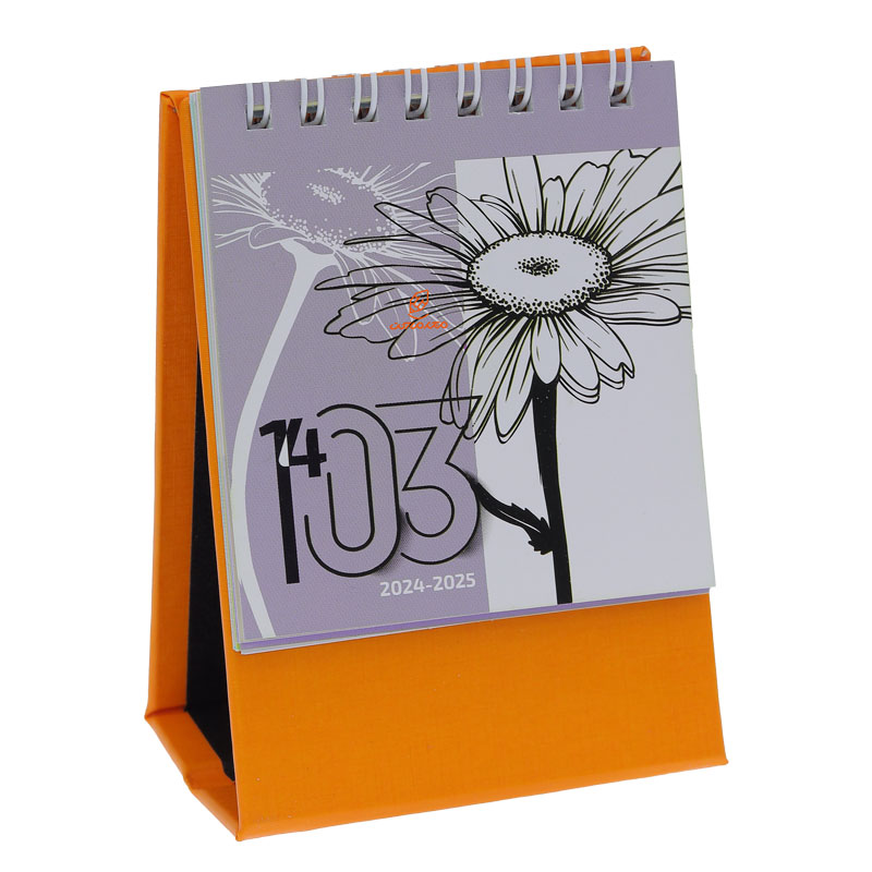 تقویم رومیزی 1403 نارنجی مدل یونیک کلیپس CLIPS