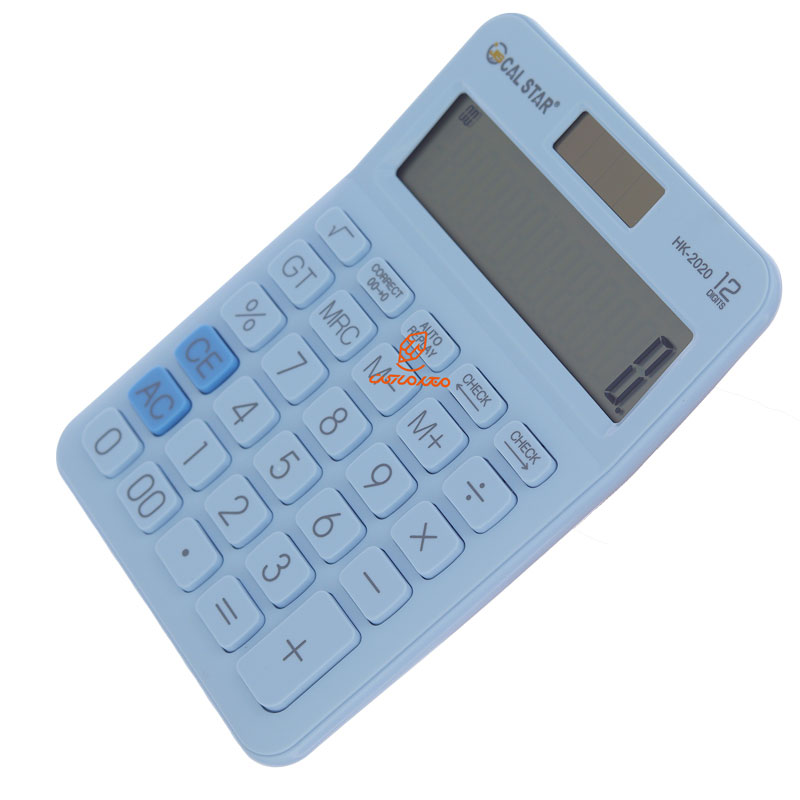 ماشین حساب رومیزی 12 رقم آبی HK2020 کال استار CAL STAR (1)