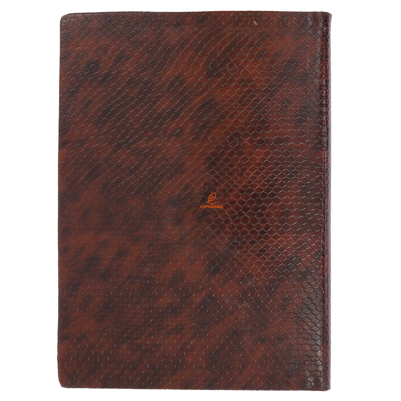 سالنامه (سررسید) 1403 دوختی مدل سایان قهوه ای کیا (3)