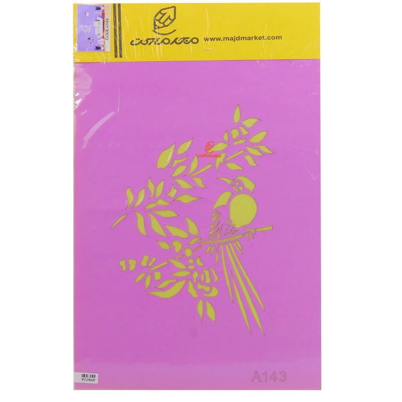 شابلون استنسیل 3040 طرح پرنده کد A143 مجد (1)