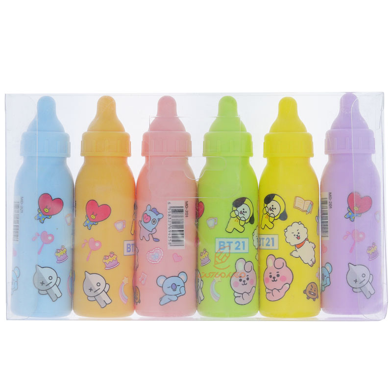 ماژیک علامت گذار 6 رنگ طرح شیشه شیر(گوسفند) 201 (2)