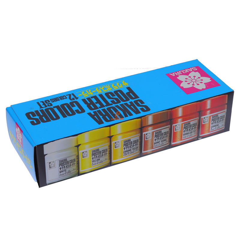 گواش 12 رنگ مدل PW12 ساکورا SAKURA (3)