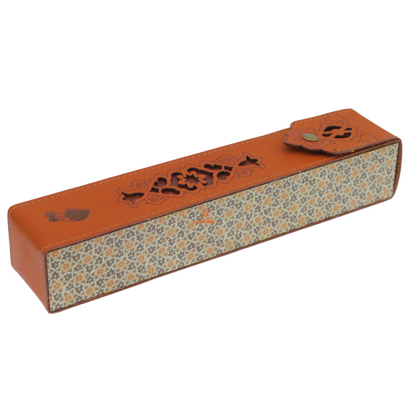 جاقلمی خوشنویسی خاتم کاری قهوه ای نوید