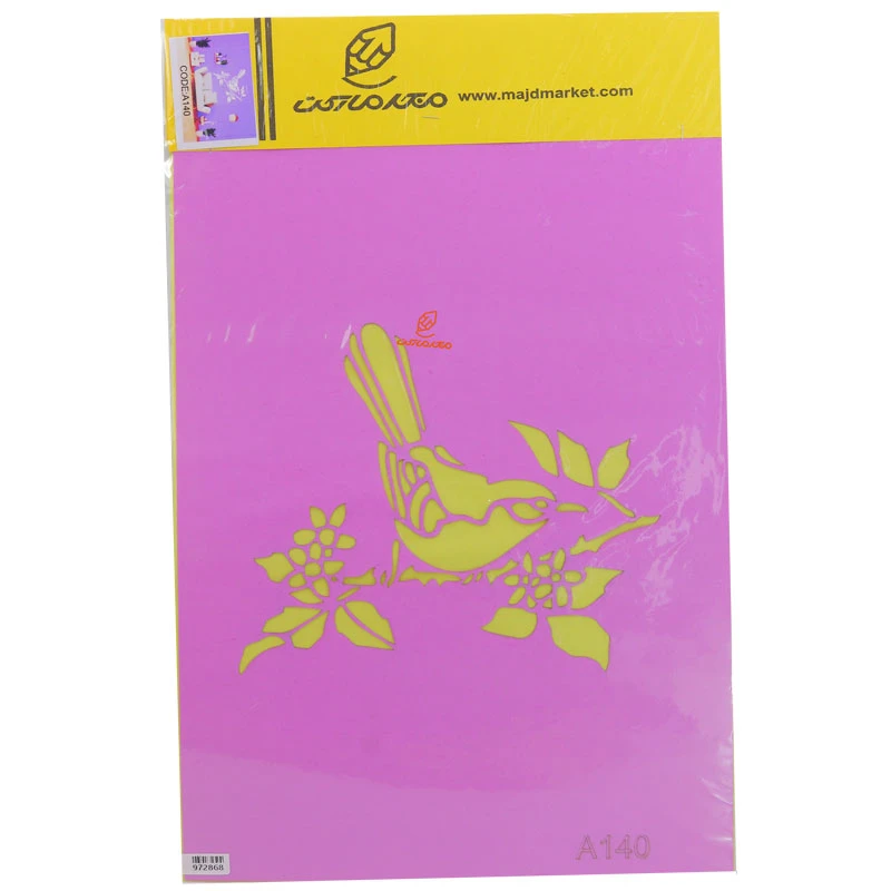 شابلون استنسیل 3040 طرح گنجشک کد A140 مجد