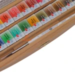 آبرنگ 24 رنگ جعبه چوبی سن پترزبورگ (1)