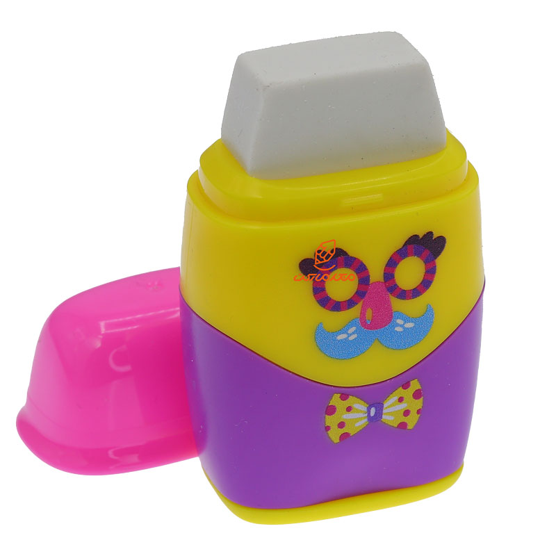 تراش پاک کن دار آدمک زرد 92653 اسکول فنس SCHOOLFANS (4)