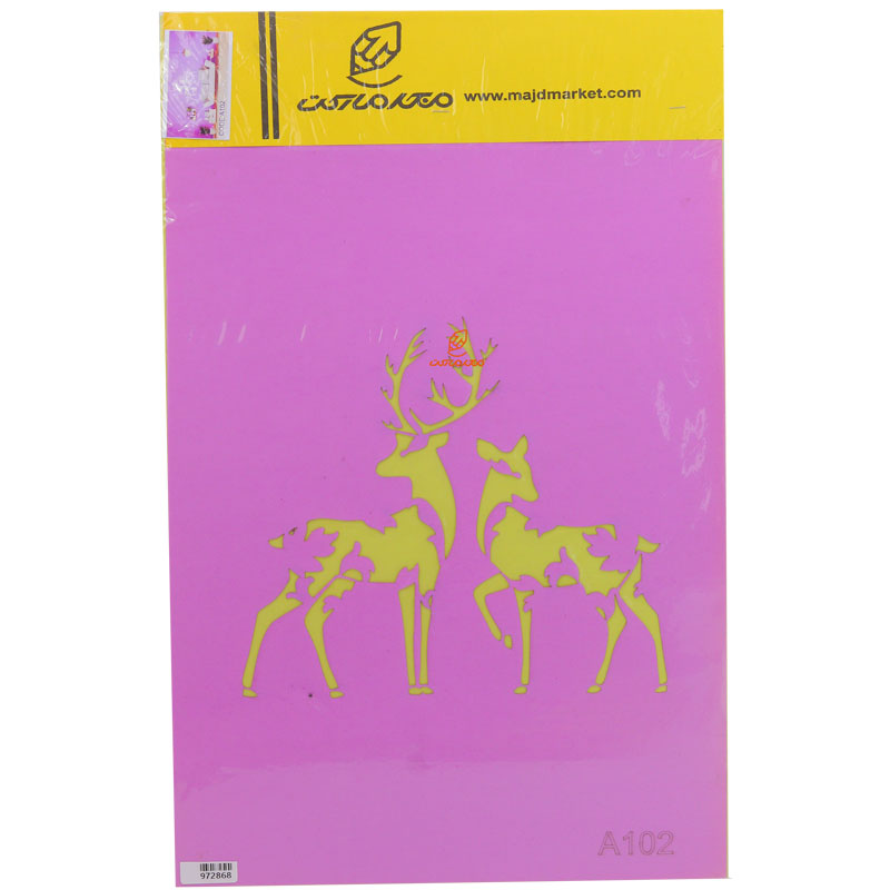 شابلون استنسیل 30*40 طرح گوزن کد A102 مجد