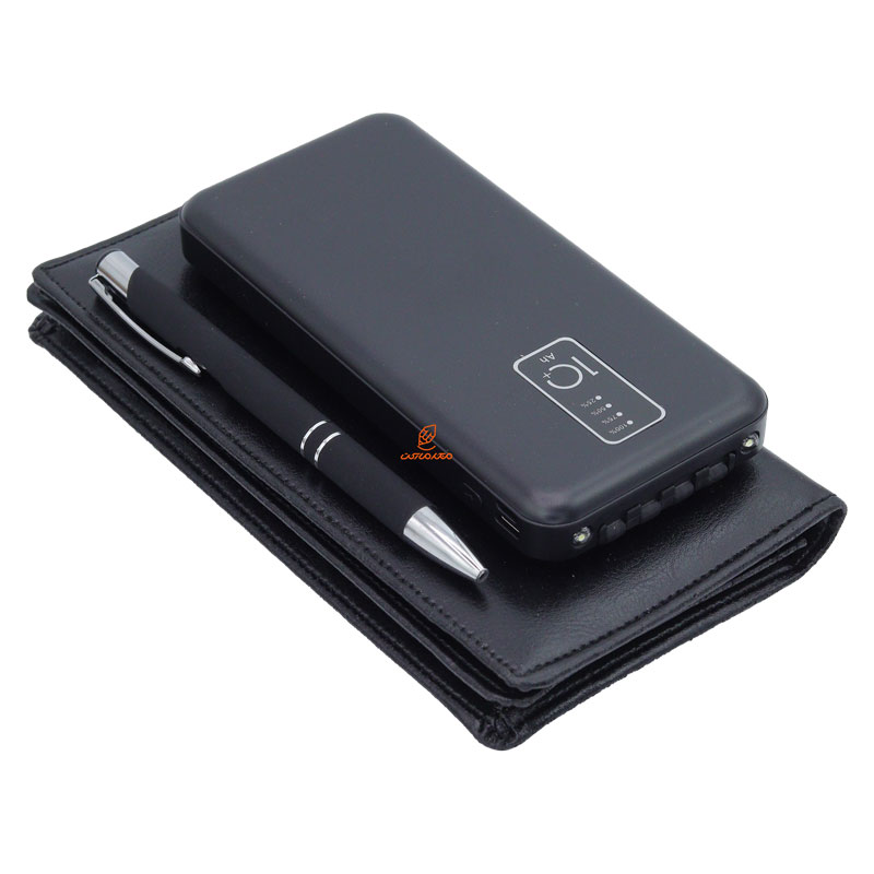 ست مدیریتی سه تکه (پاور بانک+کیف پول+خودکار) ایلیا (5)