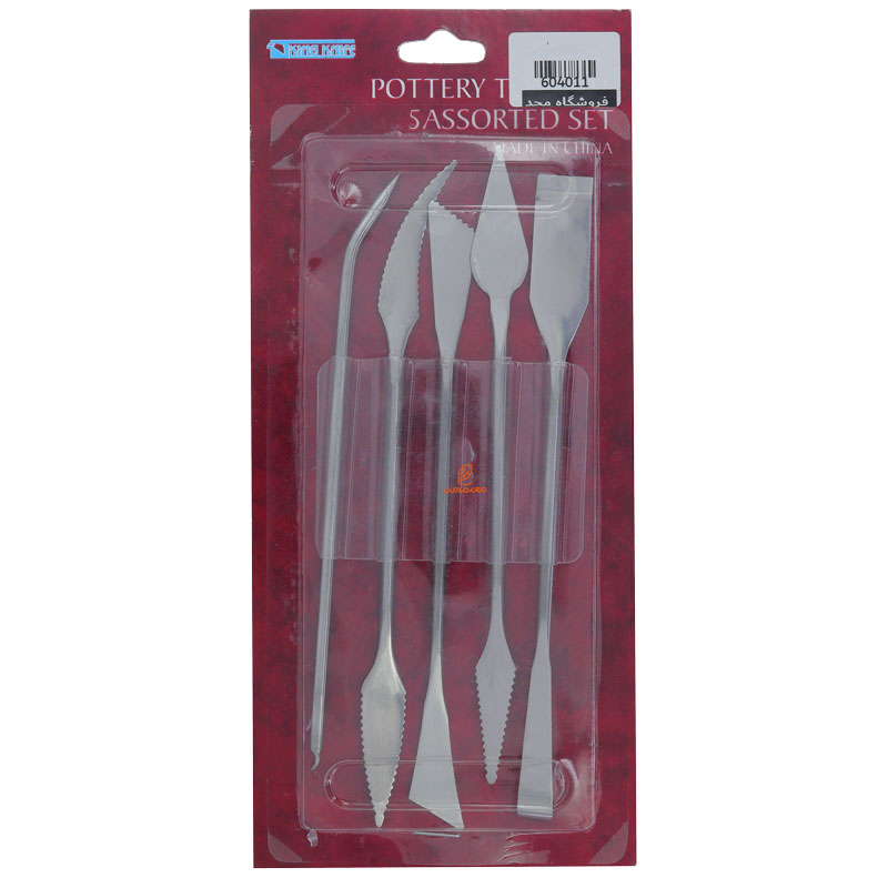 اسپاتول 5 عددی دو سر فلزی