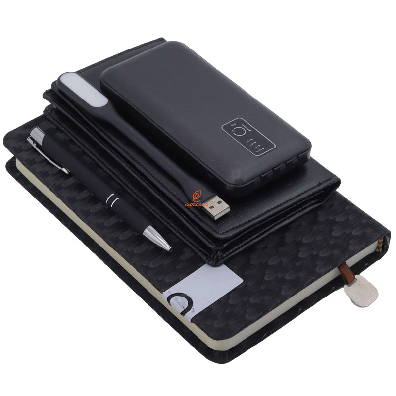 ست مدیریتی چهار تکه (پاور بانک+کیف پول+خودکار+سالنامه) ایلیا (5)