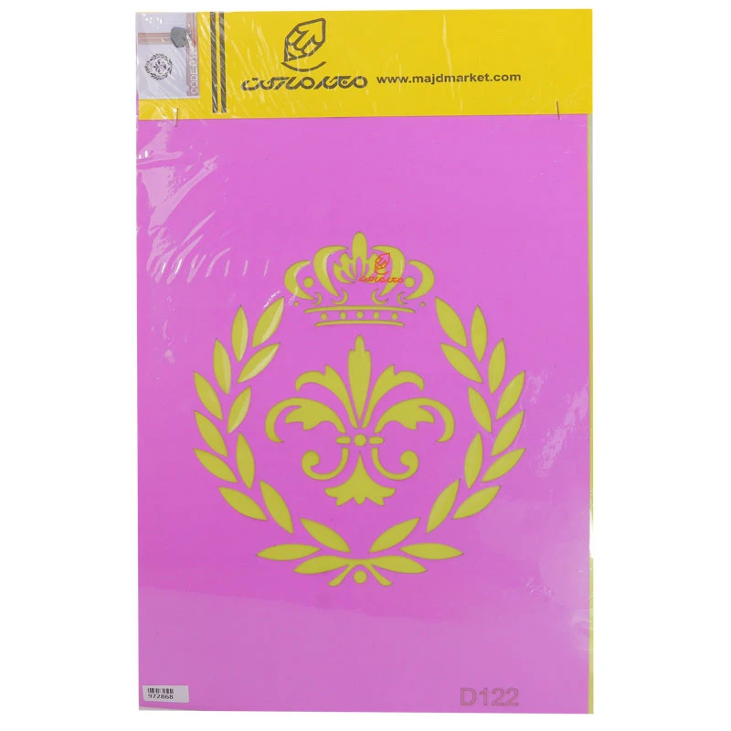 شابلون استنسیل 3040 طرح تاج کد D122 مجد (1)