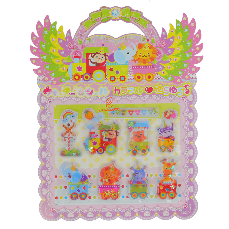 برچسب (استیکر) آکواریومی طرح حیوانات جنگل SHE-218