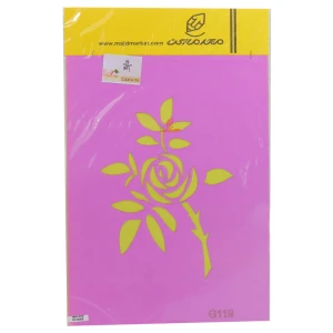شابلون استنسیل 30*40 طرح گل کد G119 مجد