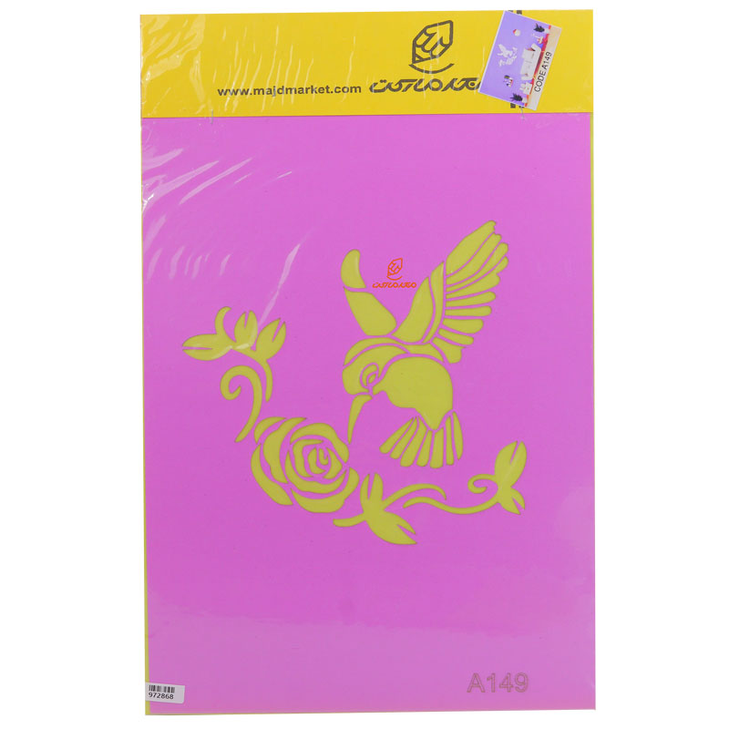 شابلون استنسیل 30*40 طرح پرنده کد A149 مجد