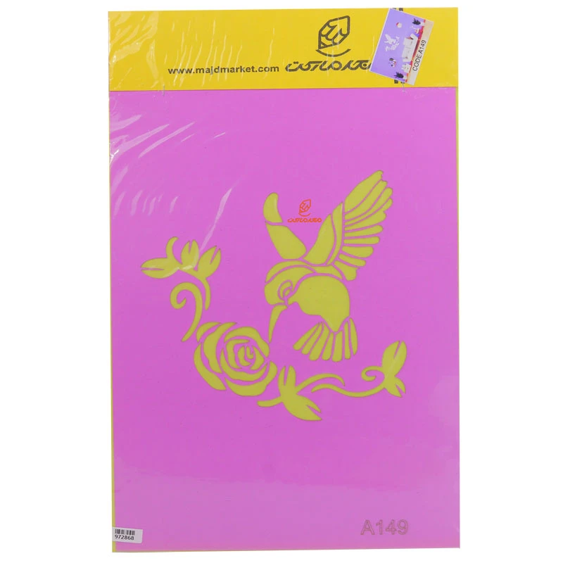 شابلون استنسیل 3040 طرح پرنده کد A149 مجد (1)