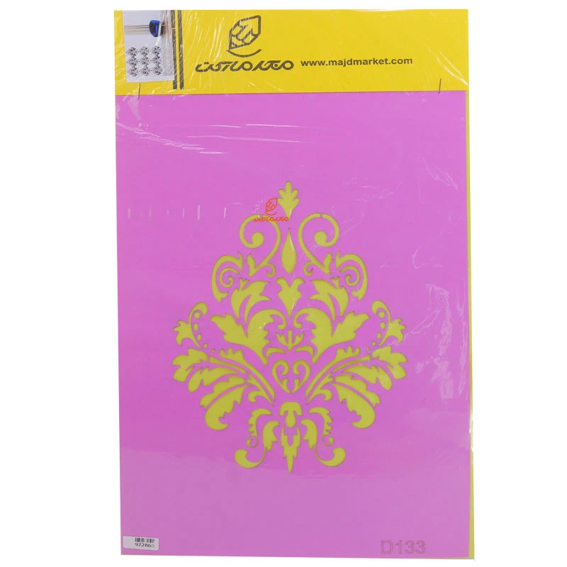 شابلون استنسیل 3040 طرح نقش و نگار کد D133 مجد (1)