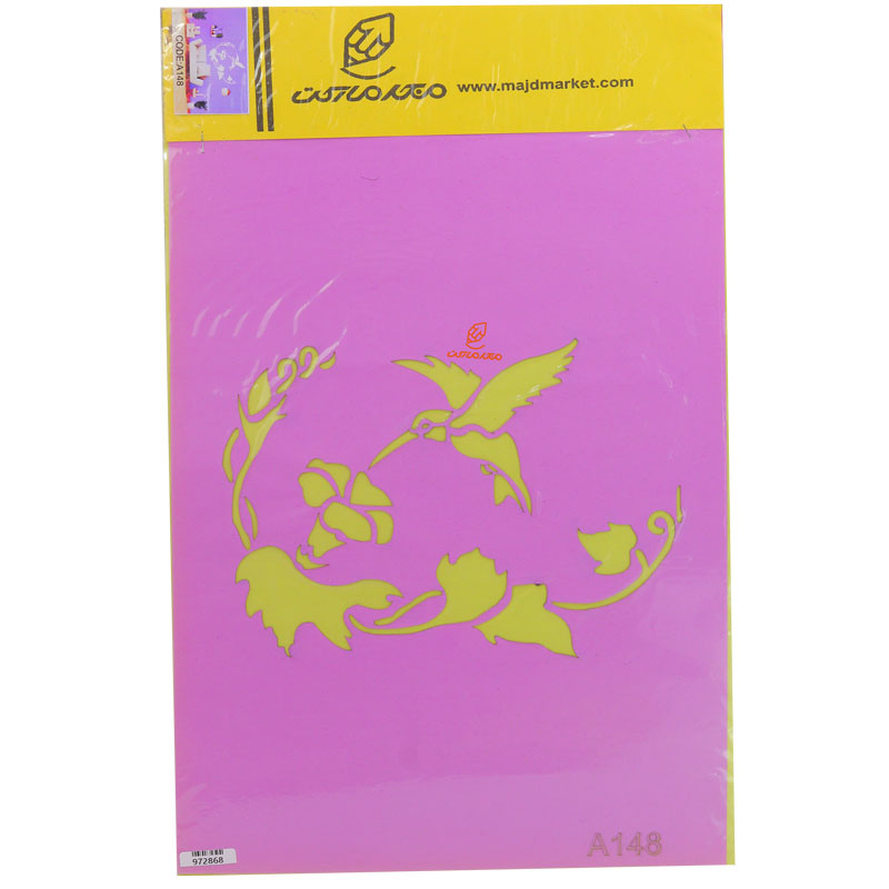 شابلون استنسیل 30*40 طرح پرنده کد A148 مجد