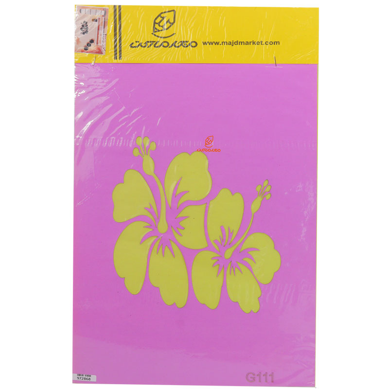 شابلون استنسیل 30*40 طرح گل کد G111 مجد