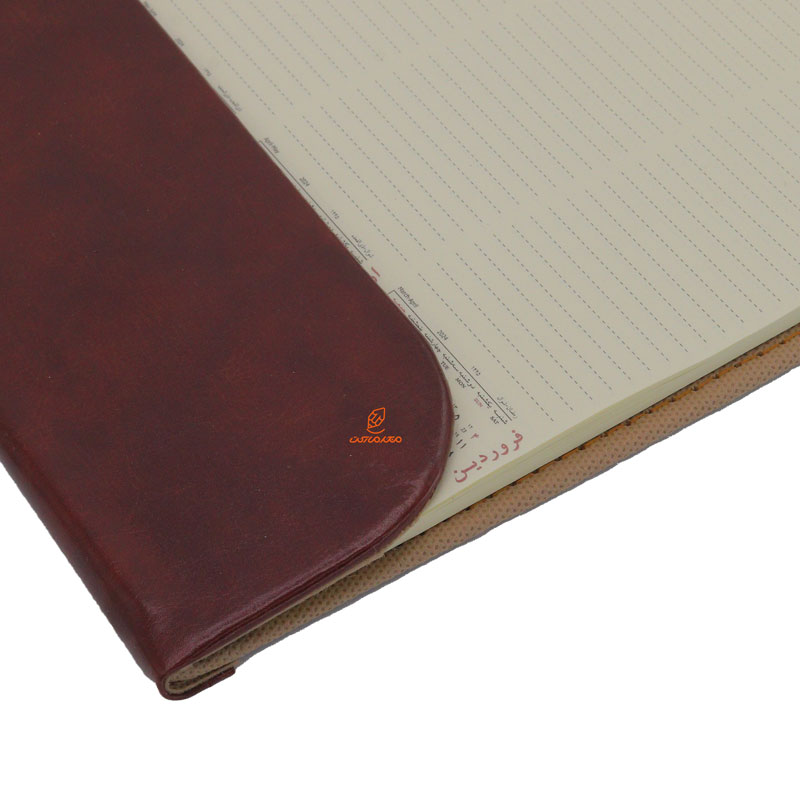 تقویم رومیزی 1403 قهوه ای تیره مدل دستیار منشی ایلیا (4)