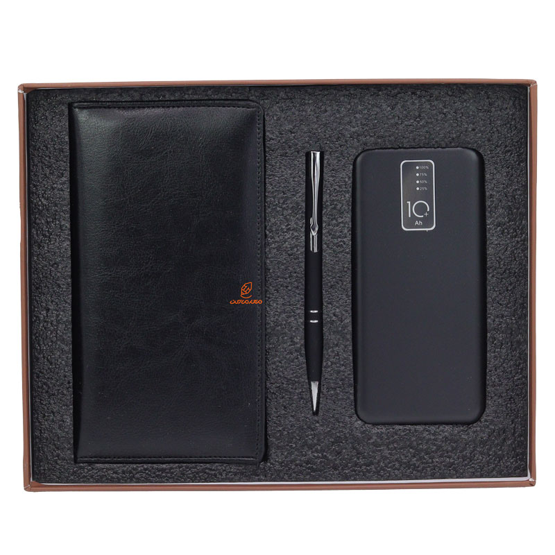 ست مدیریتی سه تکه (پاور بانک+کیف پول+خودکار) ایلیا (4)