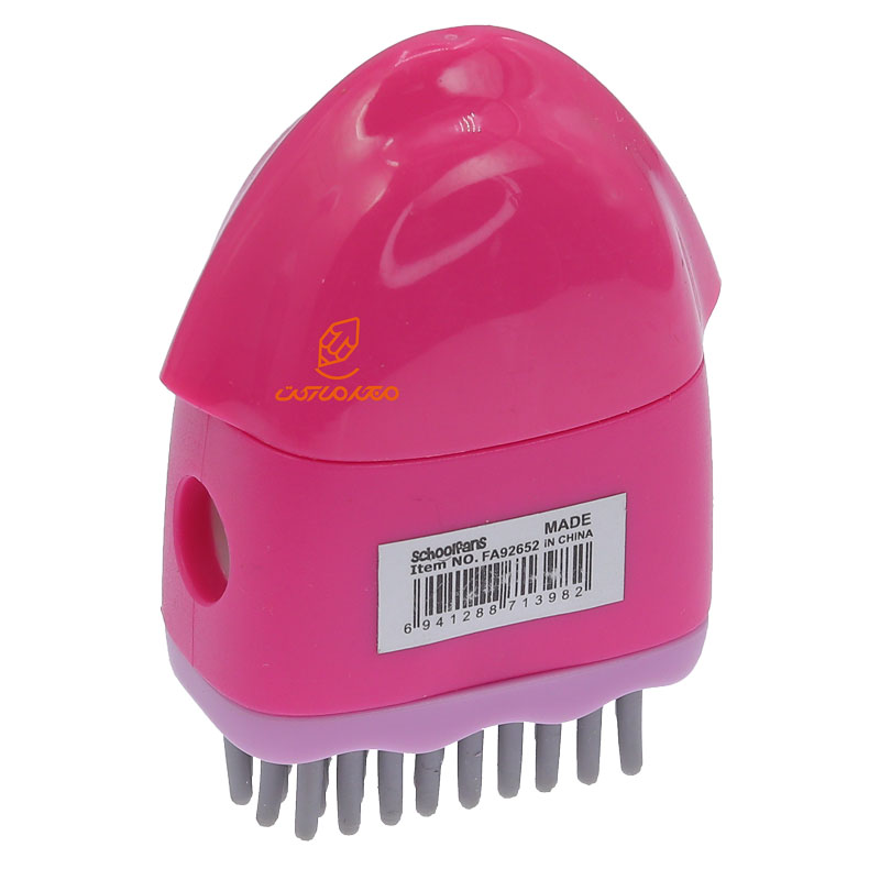 تراش+پاک کن فرچه دار فانتزی صورتی 92652 اسکول فنس SCHOOLFANS (3)